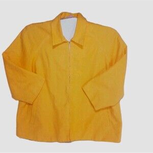 Y2K Coldwater Creek Jacket, Size 2X ,Sunset Orange, Boho Chic
